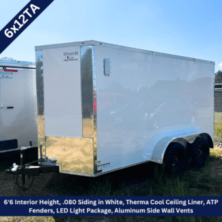 Titanium-Cargo-6x12-Tandem-Axle-White-Enclosed-Cargo-Trailer