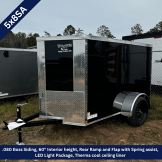 Titanium-Cargo-5x8-Single-Axle-Black-Enclosed-Cargo-Trailer