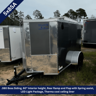 Titanium-Cargo-5x8-Single-Axle-Charcoal-Gray-Enclosed-Cargo-Trailer
