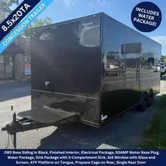 Titanium Cargo 8.5x20 Tandem Axle Black Concession Trailer with Black Out Package