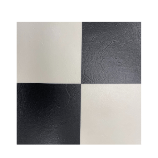 The Black and White Vinyl Flooring for 5X8 on a white background.