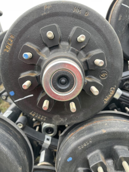 Upgrade Triple Axles for 8.5" up to 24' long -7000lb Torsion with Electric Brakes, Couplers, Jack and Triple Tube Tongue