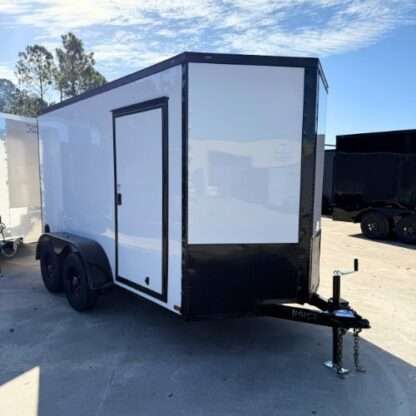 Titanium Cargo 6x12 Tandem Axle White Enclosed Trailer with Blackout Package - Image 2