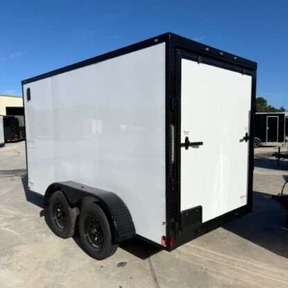 Titanium Cargo 6x12 Tandem Axle White Enclosed Trailer with Blackout Package - Image 3