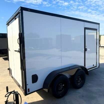 Titanium Cargo 6x12 Tandem Axle White Enclosed Trailer with Blackout Package - Image 4