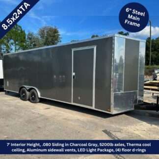 Titanium Cargo 8.5x24TA Charcoal Gray Enclosed Trailer