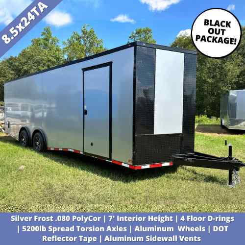 A black out package for the back of a trailer.