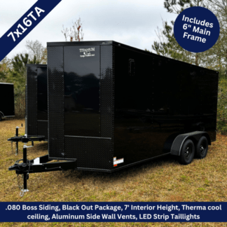 Titanium-Cargo-7x16-Tandem-Axle-Black-Enclosed-Trailer-with-Blackout