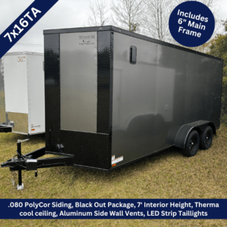Titanium-Cargo-7x16-Tandem-Axle-Charcoal-Gray-Enclosed-Trailer-with-Blackout