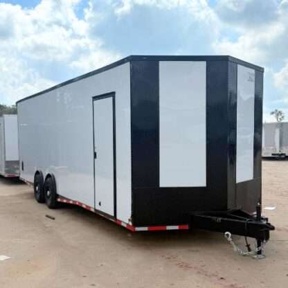 Titanium Cargo 8.5x28 Tandem Axle White Enclosed Trailer with Escape Door and Blackout Package - Image 2