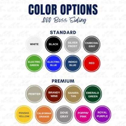 Boss Cargo Color Chart 2025