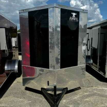 Anvil 6x12 Single Axle Enclosed Trailer Black PolyCor