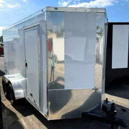 Anvil 6x12 Tandem Axle Enclosed Trailer White PolyCor