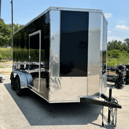 Titanium Cargo 7x14 Tandem Axle Black PolyCor Enclosed Trailer