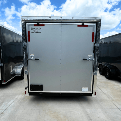 Titanium Cargo 7x14 Tandem Axle Silver Frost PolyCor Enclosed Trailer