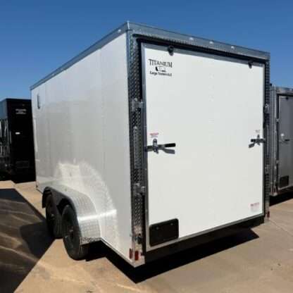 Titanium Cargo 7x14 Tandem Axle White Enclosed Cargo Trailer - Image 3