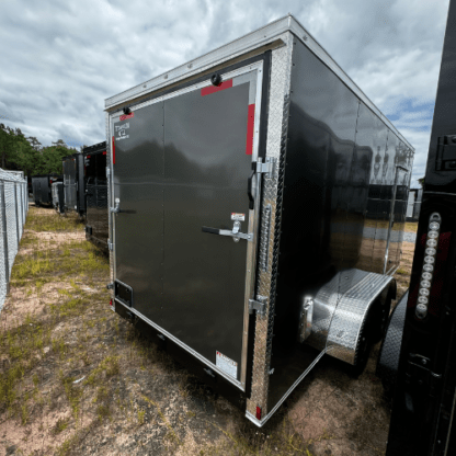 Titanium Cargo 7x16 Tandem Axle Charcoal Gray PolyCor Enclosed Trailer