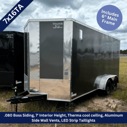 Titanium-Cargo-7x16-Tandem-Axle-Enclosed-Charcoal-Gray-Trailer