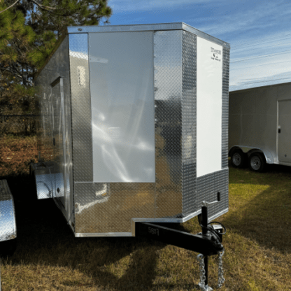 Titanium Cargo 7x16 Tandem Axle White PolyCor Enclosed Trailer