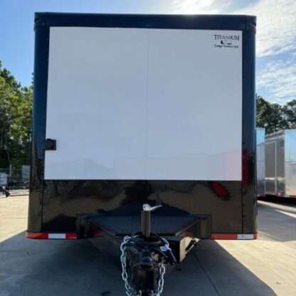 Titanium Cargo 8.5x28TA Spread Axle White Enclosed Race Trailer with Blackout - Image 8