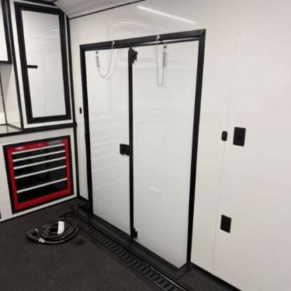 Titanium Cargo 8.5x28TA Spread Axle White Enclosed Race Trailer with Blackout - Image 9