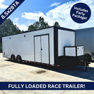 Titanium Cargo 8.5x28TA Spread Axle Enclosed Race Trailer with Blackout