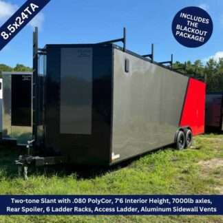 Titanium Cargo 85x24 Tandem Axle Enclosed Trailer with Ladder Racks