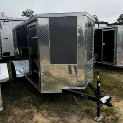 5X8 charcoal gray cargo trailer