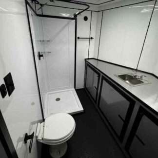 Titanium Cargo 8.5×36 Triple Axle Enclosed Toy Hauler with Bathroom ...