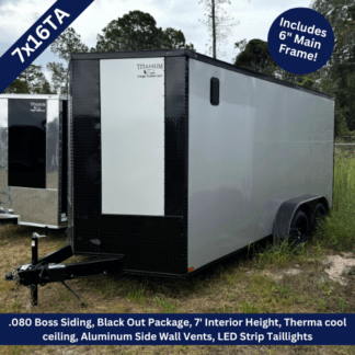 Titanium-Cargo-7x16-Tandem-Axle-Silver-Enclosed-Trailer-with-Blackout