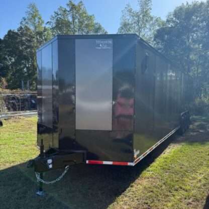 Titanium Cargo 8.5x36 Triple Axle Charcoal Gray Enclosed Cargo Trailer with Blackout Package - Image 2