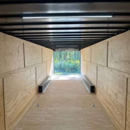 Titanium Cargo 8.5x36 Triple Axle Charcoal Gray Enclosed Cargo Trailer with Blackout Package - Image 6