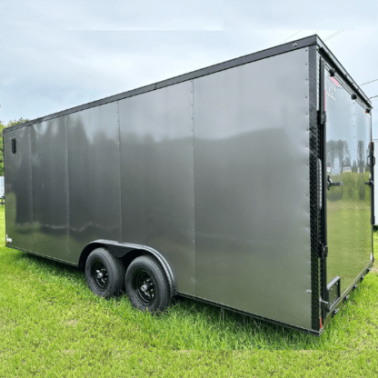 Titanium Cargo 8.5x20 Tandem Axle Charcoal Gray Enclosed Trailer with Blackout - Image 4