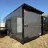 Titanium Cargo Charcoal 8.5x24 Tandem Axle with Spread Axles and Blackout Package