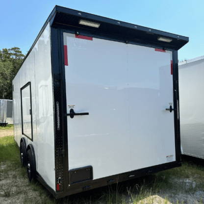 Titanium Cargo White 8.5x20 Tandem Axle with Spread Axles and Blackout Package - Image 5