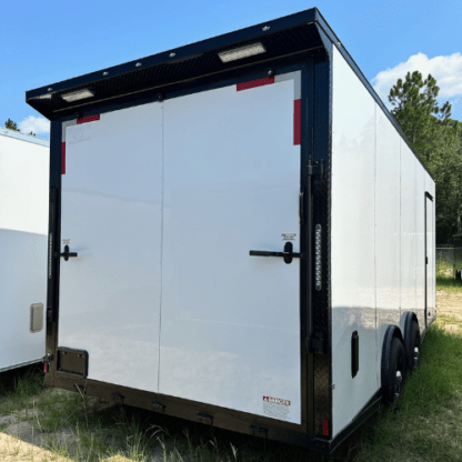 Titanium Cargo White 8.5x20 Tandem Axle with Spread Axles and Blackout Package - Image 4