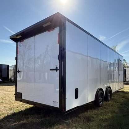 Titanium Cargo White 8.5x24 Tandem Axle with Spread Axles and Blackout Package - Image 4