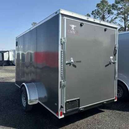 Anvil 6x12 Single Axle Charcoal Gray Enclosed Trailer - Image 4