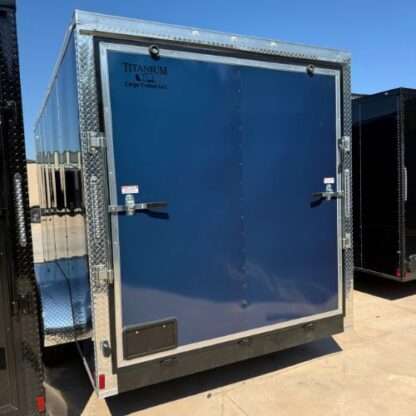 Titanium Cargo 7x16 Tandem Axle Indigo Blue Enclosed Cargo Trailer - Image 4