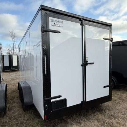 Titanium Cargo 7x16 Tandem Axle White Enclosed Trailer with Barn Doors - Image 5