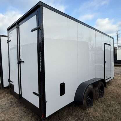 Titanium Cargo 7x16 Tandem Axle White Enclosed Trailer with Barn Doors - Image 4