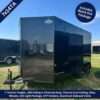 Rock Solid 7x14 Tandem Axle Black Enclosed Cargo Trailer with Blackout Package