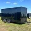 Rock Solid 7x14 Tandem Axle Black Enclosed Cargo Trailer with Blackout Package