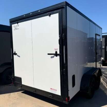 Titanium Cargo 7x14 Tandem Axle White Enclosed Trailer with Blackout - Image 3