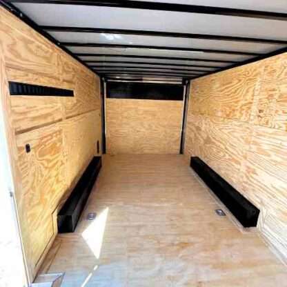 Titanium Cargo 8.5x16 Tandem Axle Black Enclosed Trailer with Rear Spoiler - Image 3