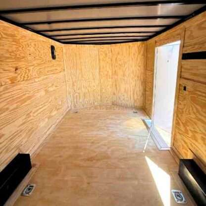 Titanium Cargo 8.5x16 Tandem Axle Black Enclosed Trailer with Rear Spoiler - Image 2