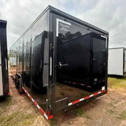 Titanium Cargo 8.5x28 Tandem Axle Black Enclosed Cargo Trailer with Blackout Package - Image 4