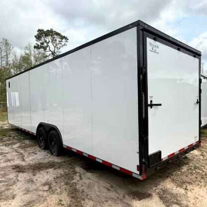 Titanium Cargo 8.5x28 Tandem Axle White Enclosed Trailer with Blackout Package - Image 4