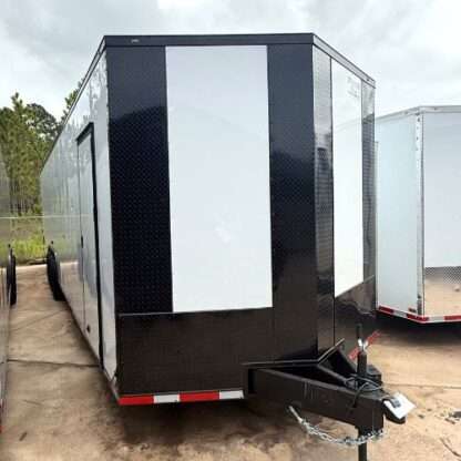 Titanium Cargo 8.5x36 White Triple Axle Enclosed Cargo Trailer with Blackout and Etrac - Image 2