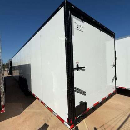 Titanium Cargo 8.5x36 White Triple Axle Enclosed Cargo Trailer with Blackout and Etrac - Image 3